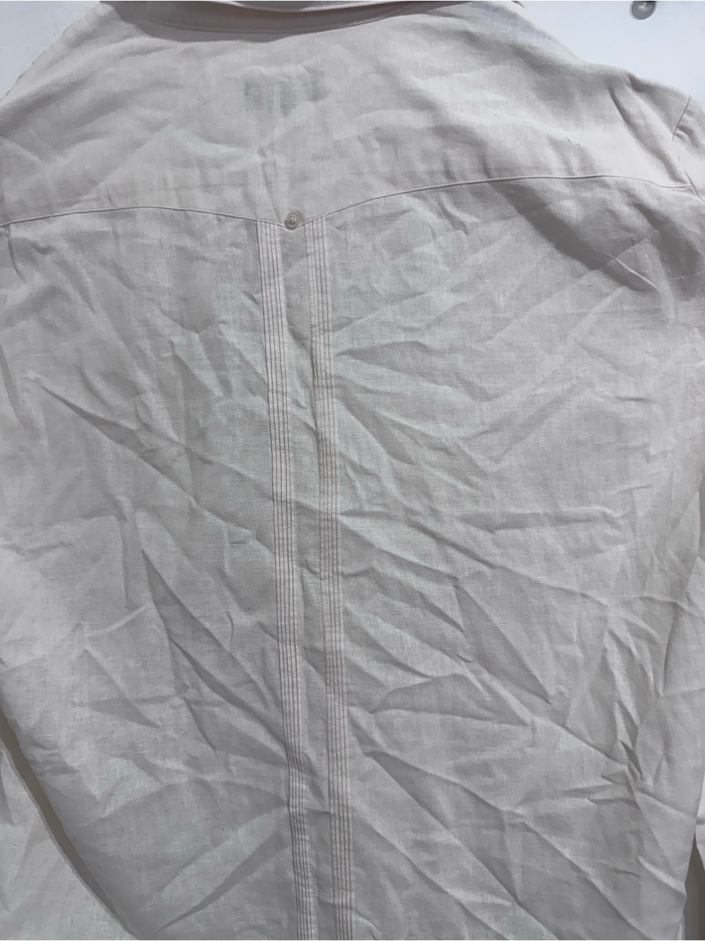 Classic Fernando Pena Men's Casual Button-Down Shirt in Off-White - Picture 3 of 6